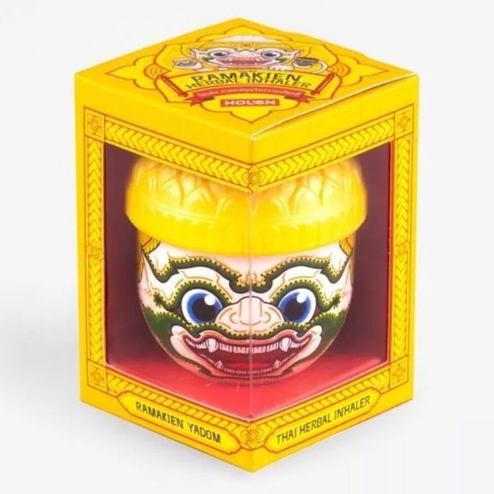 Thai Herbal Inhaler (Yadom) Aromatherapy - Ramakien Hanuman Jasmine (White)